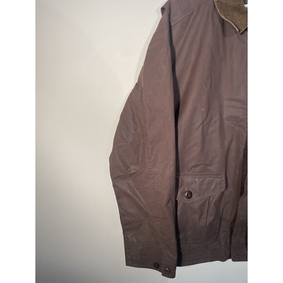 LL Bean British Millerain Waxed Cotton Bomber Style Jacket Men’s Size XLT - Picture 2 of 13